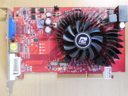 PowerColor AG3650 512MD2-V3 Radeon HD3650 DVI TV VGA RETRO AGP LF R63BGV2.2*g243