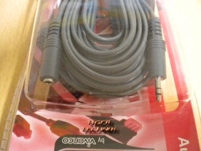 Teccus by Vivanco 10m Verlängerung Klinke 3,5mm St. - 3,5mm Bu. *so251