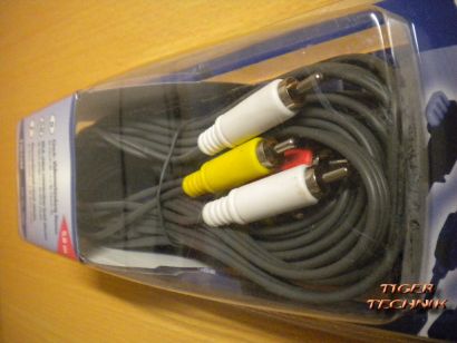 Teccus by Vivanco Chinch-Verbindung stereo 3x Chinch St.- 3x Chinch St. 5m*so253