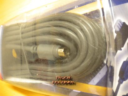 Teccus by Vivanco S-VHS Kabel 5m Videoverbindung Mini-DIN-St.-Mini-DIN-St.*so256