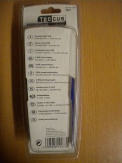 Teccus by Vivanco S-VHS Kabel 5m Videoverbindung Mini-DIN-St.-Mini-DIN-St.*so256