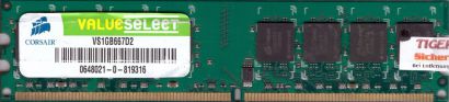 Corsair Value Select VS1GB667D2 PC2-5300 1GB DDR2 667MHz Arbeitsspeicher RAM*r38