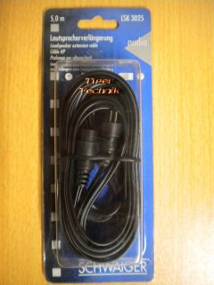 Schwaiger LSK 3025 Lautsprecherverlängerung 5m LS Stecker - LS Kupplung* so284