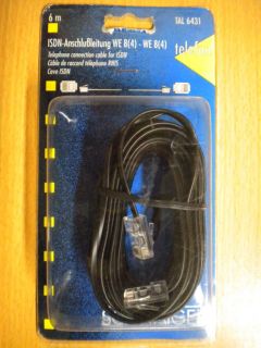 Schwaiger Telefon ISDN Kabel 6m ISDN-Anschlussleitung RJ45 St. - RJ45 St. *so289