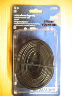 Schwaiger LSK 3028 Lautsprecherverlängerung 10m LS Stecker zu LS Kupplung* so290