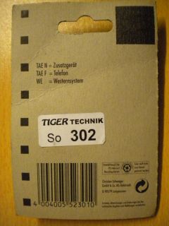 Schwaiger Telefon Adapter TAE-N auf Western zum Anschluss von AB Fax *so302