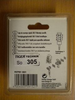 Schwaiger FLT 701 Schnellbaustecker TAE-F 6 (4) easy install *so305