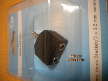 CS ZSV 630 Audio Y-Adapter Klinke Stecker 3,5mm - 2x Buchse 3,5mm *so308