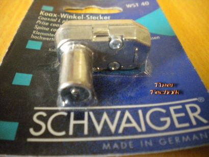 Schwaiger WST 40 Koax Winkel Stecker hochwertige metallisierte Ausführung* so311