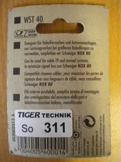 Schwaiger WST 40 Koax Winkel Stecker hochwertige metallisierte Ausführung* so311
