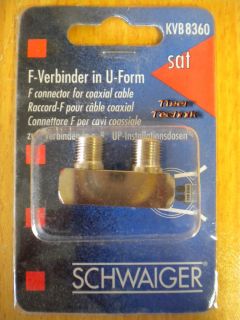 Schwaiger KVB 8360 sat F-Verbinder in U-Form z.B. UP-Installationsdosen*so325
