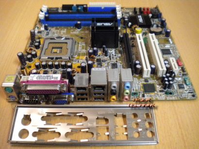 Asus P5GD1-VM S Rev1.05 Mainboard +Blende Sockel 775 FSB800 DDR SATA PCIe* m418