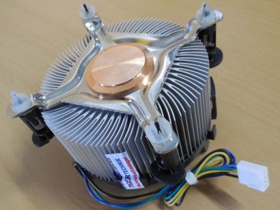 Intel D60188-001 Sockel 775 80mm 4pol CPU Kühler Lüfter 12V Alu+Kupferkern*ck107