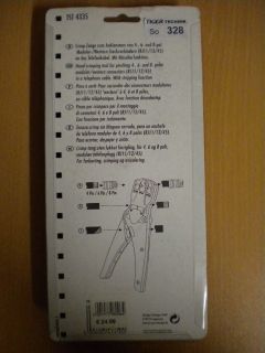 Schwaiger Crimp Zange Modular Westernstecker RJ11 RJ12 RJ45 Abisolierung *so328