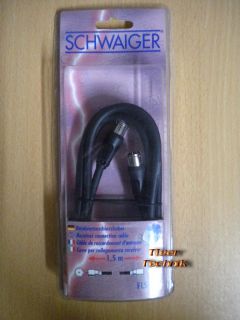 Schwaiger SAT Kabel Anschlusskabel Antennenkabel F-Stecker- F-Stecker 1,5m* so329