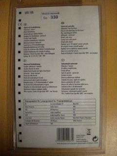 Schwaiger Universal Fernbedienung 10 in 1 Alle Marken Einfache Bedienung *so330