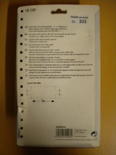 Schwaiger High End Cinch Audio Kabel 5m 2x Cinch Stecker - 2x Cinch St. * so333