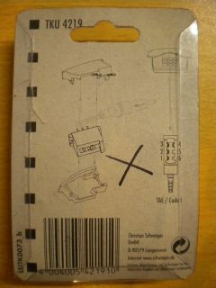 Schwaiger TKU 4219 Telefon Anschlusskupplung TAE 6 F mit Knickschutztülle *so354