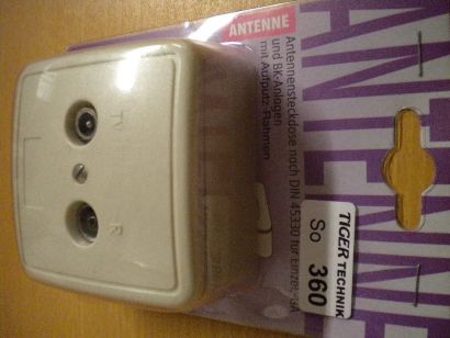 BigBalloon Antennendose 2 fach Antennensteckdose TV Radio Einzel GA BK* so360