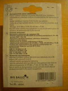 BigBalloon Antennendose 2 fach Antennensteckdose TV Radio Einzel GA BK* so360