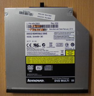 Lenovo Philips & Lite-on DS-8A8SH 29C Super Multi DVD III RW Laptop Brenner* L704