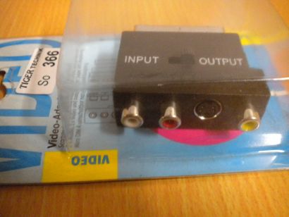 BigBalloon Scart Adapter SVHS 3x Cinch Buchse - Scart In/Out schaltbar *so366