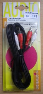 BigBalloon Audio Cinch Kabel 2,5m 2x Cinch Stecker - 2x Cinch Stecker *so373