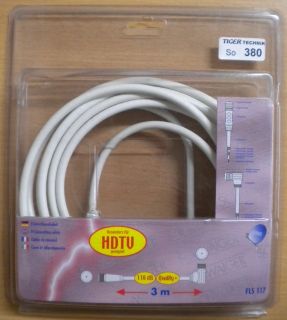 Schwaiger HighQuality SAT Kabel 110db HDTV Kabel 3m F-Stecker - F-Stecker *so380