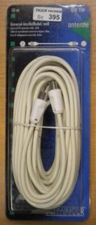 Schwaiger TV/Radio Antennenkabel Koax-Stecker - Koax-Kupplung 10m weiß *so395