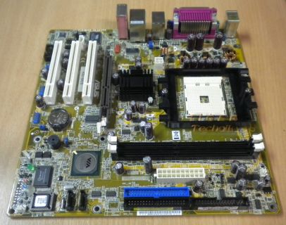 Asus K8V-MX/S Rev 1.06 Mainboard + Blende * Sockel 754 FireWire DDR400 LAN m06