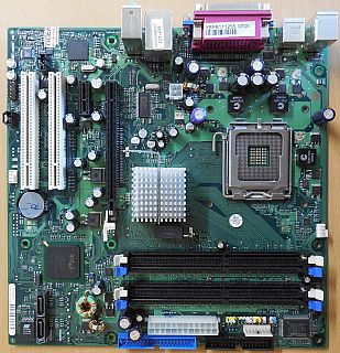 Fujitsu Siemens D1931-A21 GS 3 Mainboard +Blende Sockel 775 Intel 915G VGA*m07
