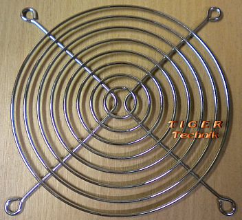 Fan Grill 120mm 120 mm 12cm Lüfter Grill Gitter silber Top* pz14