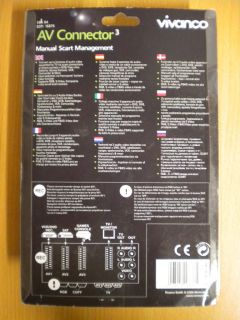 Vivanco SBX 84 3-fach SCART Umschaltpult für bis zu 3 Geräte an 1 TV * so413