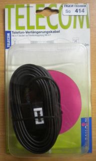 BigBalloon Telefon Kabel 15m Verlängerung TAE-F Stecker - TAE-F Kupplung* so414