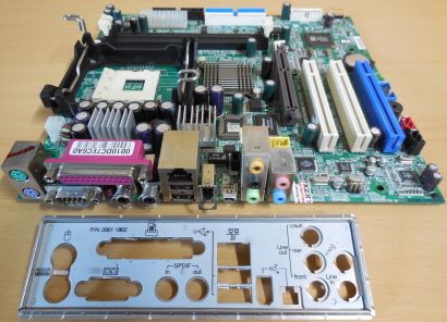 Medion MD5000 MSI MS-6701 Ver1.0 Mainboard +Blende Sockel 478 AGP LAN Audio* m30