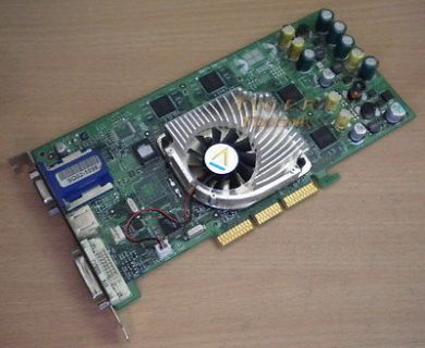 MSI MS-8871 nVidia GeForce4 TI4400 Grafikkarte AGP4x 128MB VGA TVOut DVI g36