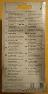 Skymaster Klinke Cinch Adapter Kabel 5m 2x Cinch St.- Klinke 3,5mm Stecker*so418