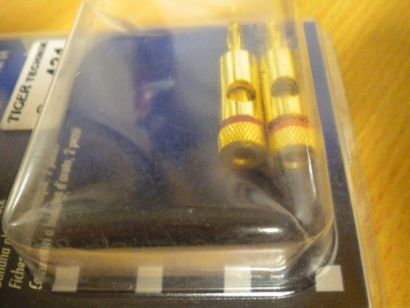 2x Schwaiger BST04 Bananenstecker vergoldet Kabelquerschnitt 1,5mm - 6mm *so431