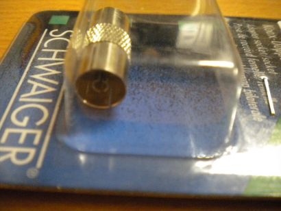 Schwaiger ÜST 8026 Koaxial-Doppelsteckbuchse Koax Buchse - Koax Buchse* so436