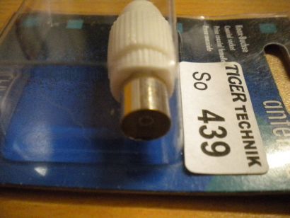 Schwaiger KST 21 SAT Koax-Steckbuchse Koax Buchse weiß* so439