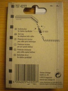 Schwaiger TST 4222 Verdrehschutz Twist Stop für Telefon Hörer Spiral Kabel*so443