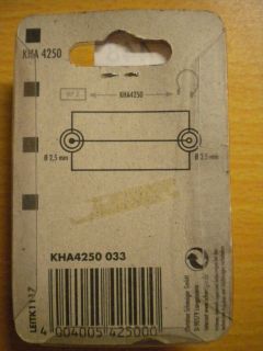 Schwaiger KHA4250 Audio Adapter stereo Klinke 2,5mm Stecker - 3,5mm Buchse*so448