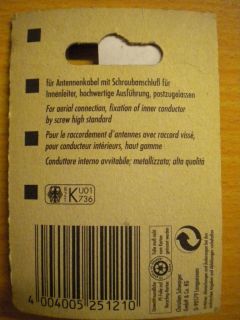 Schwaiger KST 25 Koax Kupplung hochwertige Ausführung Silber Farbig* so450