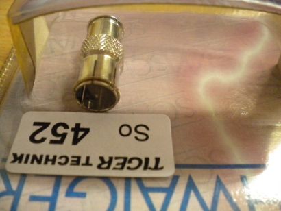 Schwaiger FLS 344 Adapter F-Kabelverbinder F-Quick-Kabelverbinder * so452