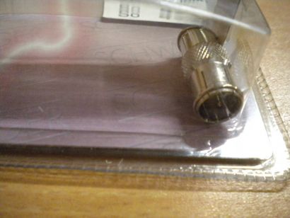 Schwaiger FLS 344 Adapter F-Kabelverbinder F-Quick-Kabelverbinder * so452