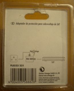 Schwaiger FLS 533 SAT Überspannungsschutzadapter* so454