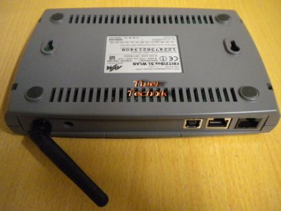 Fritz!Box SL WLAN Router Blau ADSL ADSL2+ 1x LAN-Port 1x USB * nw311