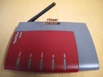 Fritz!Box WLAN 3170 Router Rot ADSL ADSL2+ 4-ports 2x USB Firewall * nw313