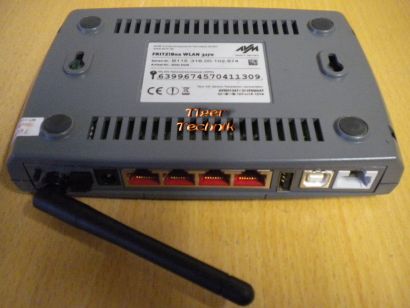 Fritz!Box WLAN 3170 Router Rot ADSL ADSL2+ 4-ports 2x USB Firewall * nw313