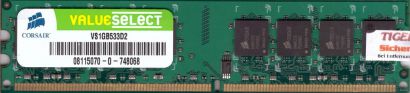 Corsair Value Select VS1GB533D2 PC2-4200 1GB DDR2 533MHz Arbeitsspeicher RAM*r37